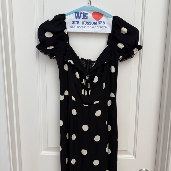 Reformation Shyla Dress in Moon Dot Size 4 - Picture 3 of 4